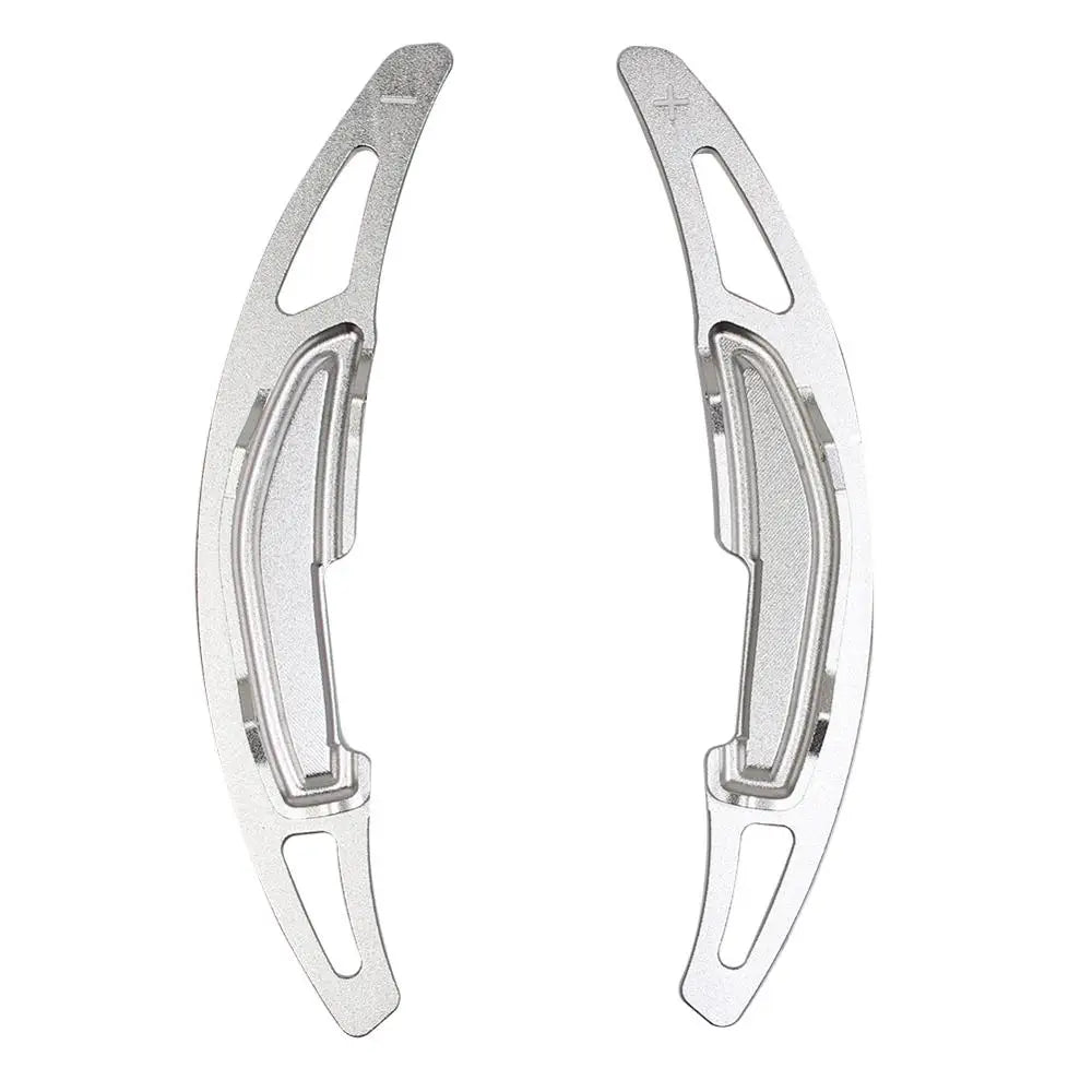 Silberne BMW Schaltwippen aus Aluminium für M-Modelle und Tuning